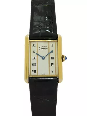 Cartier Must Tank Vermeil LM 590005 Ladies #TW103 • $1501.32