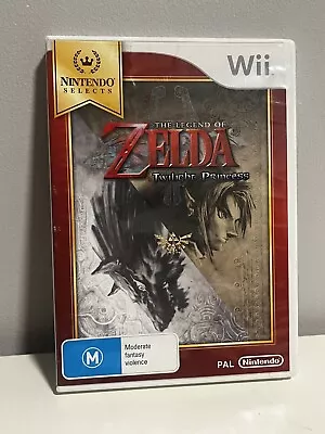 The Legend Of ZELDA TWILIGHT PRINCESS Nintendo Wii COMPLETE PAL VGC - Free Post • $24.95