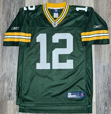 Green Bay Packers Aaron Rodgers Reebok On Field NFL Football Jersey Size Medium • $24.99