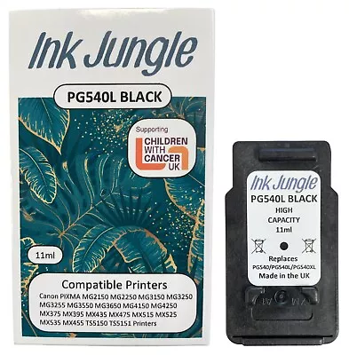 PG540L Black Ink Cartridge For Canon PIXMA MG4150 Printer Replaces PG540XL PG540 • £14.95