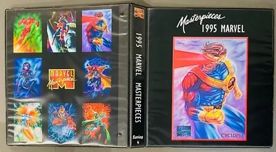 1995 Fleer Marvel Masterpieces Series 4 Complete Card Base Set Of 1-151 + Binder • $229.99