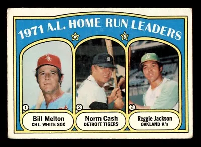 1972 Topps Baseball #90 A.L. Home Run Leaders Jackson VG *d2 • $6