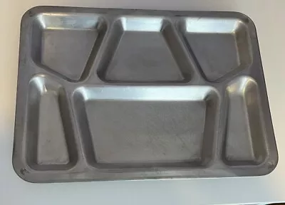 Vtg Stainless Steel Metal CARROLLTON Mess Hall Prison Food Tray 1943 • $18