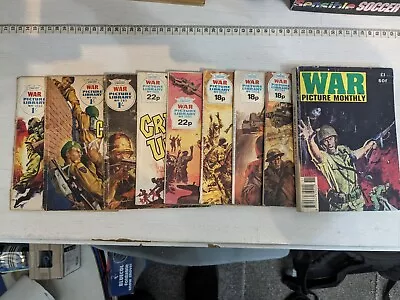 War Picture Library - Job Lot Of 8 Comics And One Monthly - Listing 15 • £10