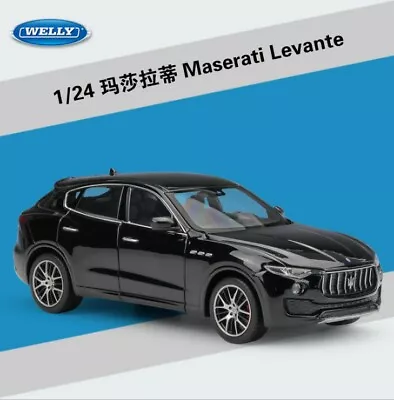 Welly 1:24 Maserati Levante Model Car Vehicles New In Box Black White Blue • $19.98