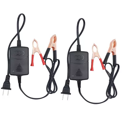 2PCS 12V Car Battery Charger Maintainer Trickle RV For Truck Motorcycle ATV Auto • $9.99