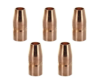 246372 1/2-Inch Slip Nozzle 5-PK For Miller Hobart Mig Gun M-10 M-15 H-10 • $21.99