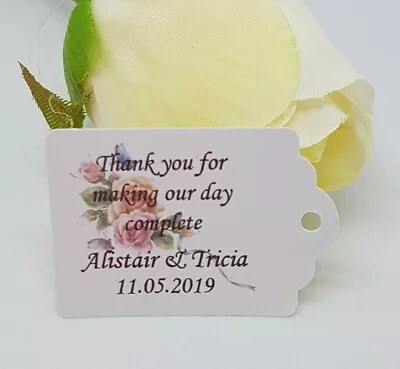 £2 • Buy Personalised Small Gift Tags Wedding Favours/Christening Packs Of 25 /50/100