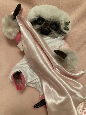 £80 • Buy CuteyCreatures Pumpkin Alternative ‘Fluffle’ Artist Sloth Baby Doll Plus Box