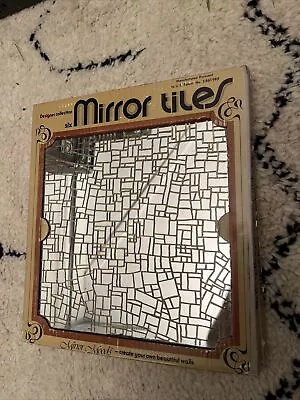 Vintage Glass Mosaic Mirror Tile  MCM Mid Century Disco Retro SET Of 12 • $40