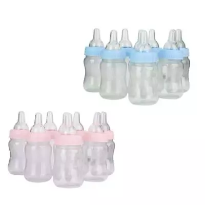 12 24 Fillable Bottles Baby Shower Favors Blue Pink Party Decorations Girl Boy • $9.85