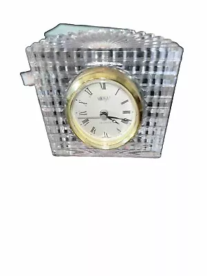 Mikasa Paperweight Desktop Clock - Sutton Place Austrian Crystal • $14.99
