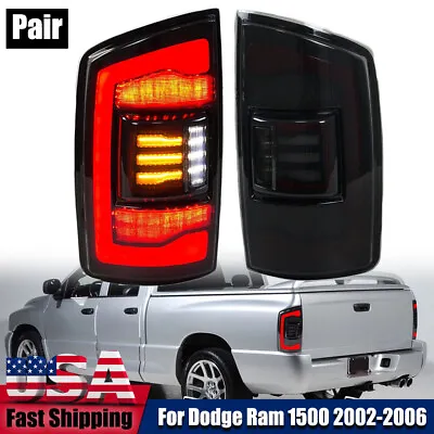 1x Pair LED Sequential TailLights For Dodge Ram 1500 2002-06 RearLamp Left+Right • $234.08