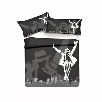 Michael Jackson Duvet/Quilt Cover Set Twin Full Queen King Bedding Sets Black • $53