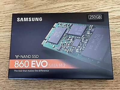 MZ-N6E250BW Samsung 860 EVO 250GB SATA M.2 Internal SSD MZ-N6E250 Brand New • £45