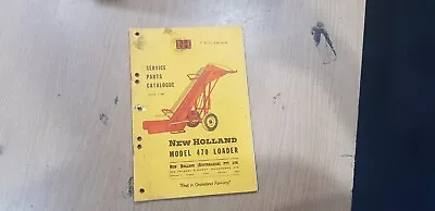 New Holland Model 470 Loader Service Parts Catalogue • $12