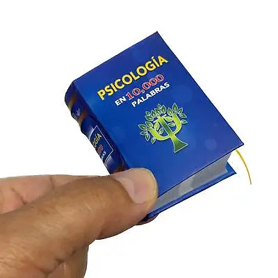 Psicologia En 10000 Palabras Hardcover Mini Book Easy To Read 2.60  H • $9.99