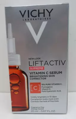 Vichy Liftactiv Supreme Pure 15% Vit C Serum Brightening Skin Corrector -0.67 Oz • $16.95