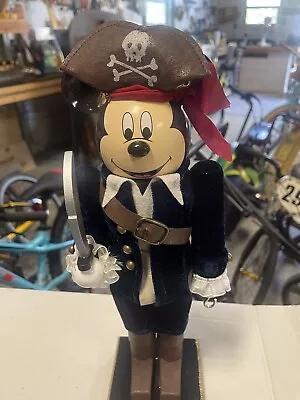 Disney Parks Mickey Mouse Nutcracker Pirate Approximately 13 Inches Tall Vintage • $129.99