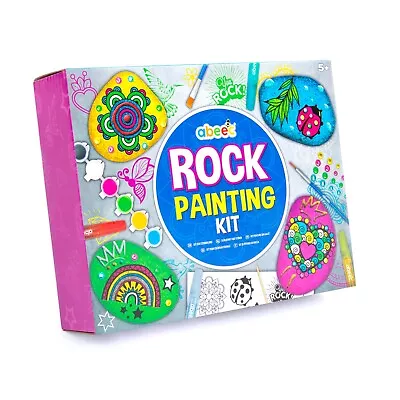 Abeec Rock Painting Assortment – Rock Painting Kits For Kids 5+ • £10.23