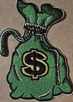 Money Bag Embroidered Iron On Patch • $7.65