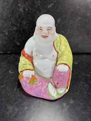 Vintage Laughing Buddha . Classic Ceramic No. 95 Hand Painted Original • £9.99