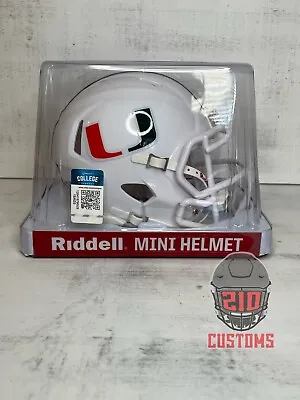 Miami Hurricanes (1984-Current) Authentic Riddell Speed Mini Helmet • $34.99