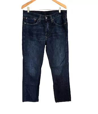 Levis 514 Jeans Men 34x30 Blue Straight Leg Dark Wash Denim • $18.95