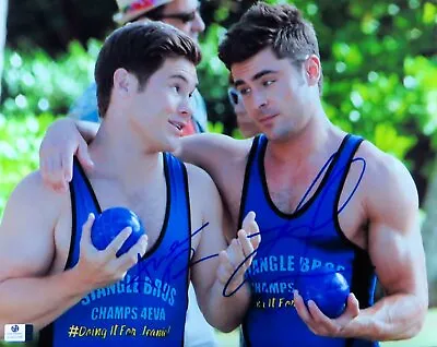 $201.61 • Buy Zac Efron Adam Devine Signed Autographed 11X14 Photo Mike And Dave GV852386