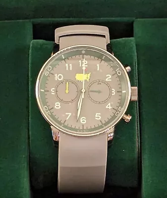 2024 Augusta National Masters Limited Edition Gray Silicone Band Watch With Box • $499.99