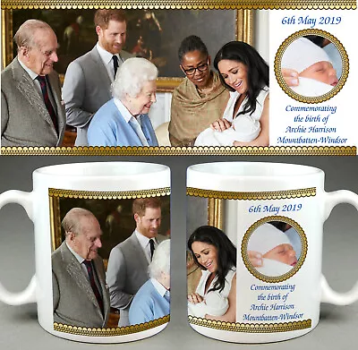 Royal Baby Sussex Archie Mug #1 - Prince Harry Meghan Queen Commemorative Cup • £11.63