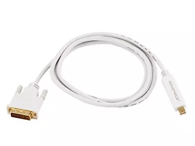 Monoprice 6ft 32AWG Mini DisplayPort To DVI Cable White • $7.01