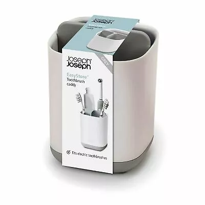 NEW JOSEPH JOSEPH EASYSTORE TOOTHBRUSH CADDY SMALL Easy Store Holder Cup GREY • $24.26