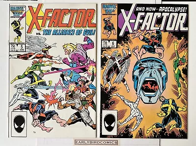 X-Factor #5 & #6 Cameo & 1st Full Appearance With Cover Of Apocalypse (1986) NM • $1.24
