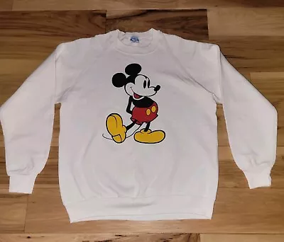 Vtg. Mickey Mouse Crewneck Sweatshirt Disney Character Fashions USA Large 80's • $24.99