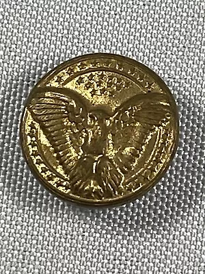 Antique US Military Button Brass Eagle & 39 Stars 1889? • $43.90