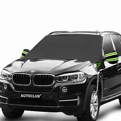 AUTOCLUB Car Windshield Snow Ice Sun Protection Cover 3 Layer Fit Most Car SUV • $15.35