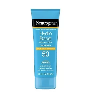 Neutrogena Hydro Boost Moisturizing Gel Sunscreen Lotion Face & Body SPF 50 3oz • $15.37