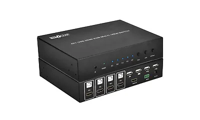 BZBGEAR 4X1 Quad MultiViewer And Roaming Mouse Seamless KVM Switcher BG-HD-MS4X1 • $799