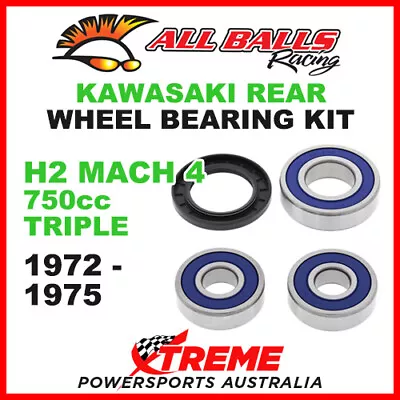 25-1287 Kawasaki H2 Mach 4 (750cc Triple) 1972-1975 Rear Wheel Bearing Kit • $61.59