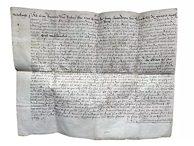 Elizabethan Vellum Court Baron: Manor Of Woking Written In Latin • £4.95