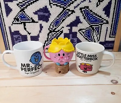Little Miss Chatterbox Little Miss McDonalds & Mr Perfect Mugs Novelty Gift... • £10