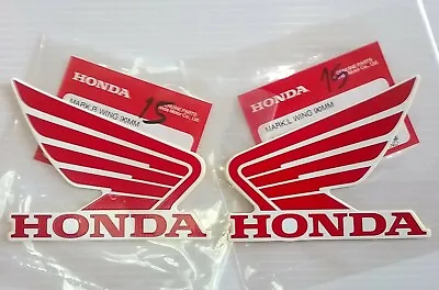 Honda GENUINE Wing Fuel Tank Decal Wings Sticker 90mm RED + WHITE *UK STOCK* • £9.35