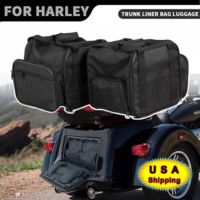 2X Motorcycle Rear Trunk Liner Bag Fit For Harley Tri Glide Ultra FLHTCUTG 09-22 • $45.98