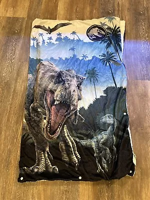 Jurassic World Blanket Raptor T-rex Throw Blanket 46  X 60  Fleece • $16