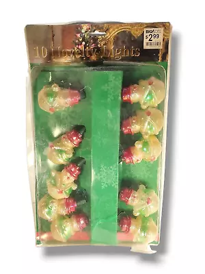New Sealed Vintage 10 Novelty Lights Snowman String Christmas Lights • $29.95