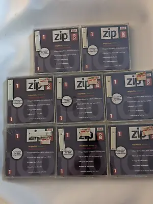Lot Of 8 Iomega 100 MB Zip Drive Disks IBM Formatted Genuine Jewel Case NEW • £29.47