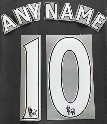 £14.99 • Buy Sporting ID Premier League 2007/17 Football Shirt Name Number Printing Set WHITE