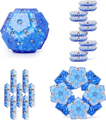 12 Pcs Set Pentagons Puzzle Sphere Magnet Fidget Toys Fidget Balls Building • $14.95