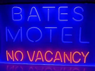 $74.95 • Buy Bates Motel No Vacancy Neon LED Light Sign 12 X8  Halloween Party Collectible